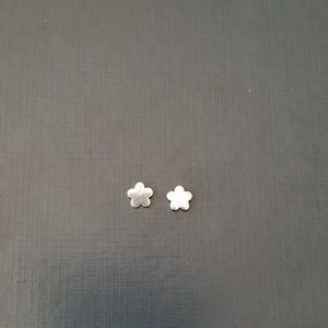 NWT Stainless Steel Flower Stud Earrings
